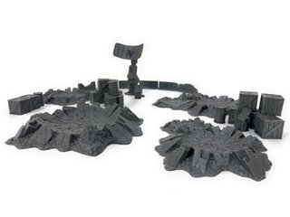 Craters Outpost - scenografia sci-fi 28mm 32mm
