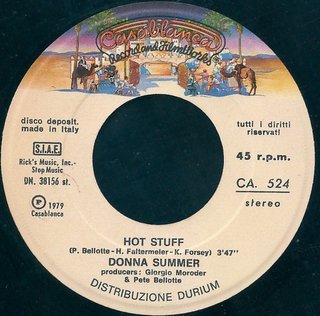 Donna Summer Hot Stuff 7" 45 RPM 1979 Casablanca