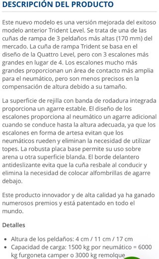 Calzos autocaravana