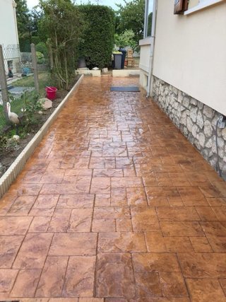 Suelo de hormigón impreso