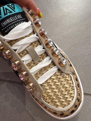 Scarpe VEE EMANUELLE Tg 36 Beige/Oro