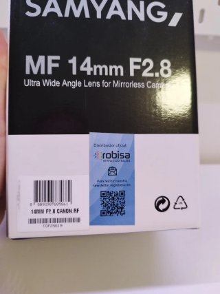 Objetivo Samyang MF 14mm f2.8 RF/Z
