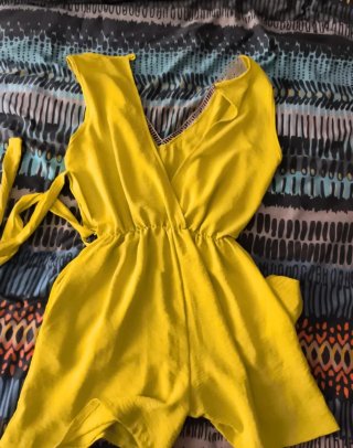 Mono corto verano amarillo