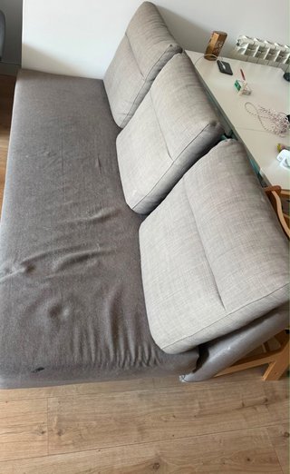 Sofá Cama Ikea Tela Gris