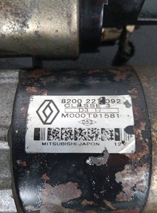 Motor arranque renault 8200227092 scenic ii 92775