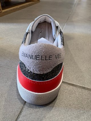 Scarpe donna oro e bianche in pelle