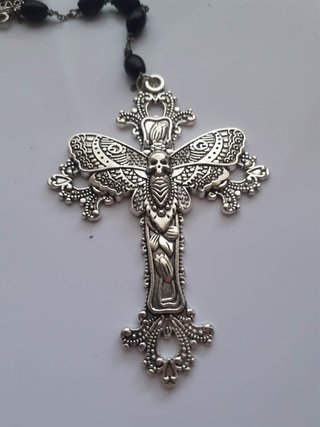 Collana Rosario Gothic Witch artigianale