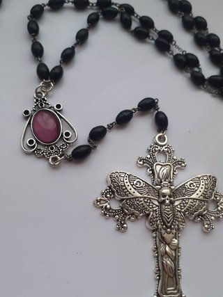 Collana Rosario Gothic Witch artigianale