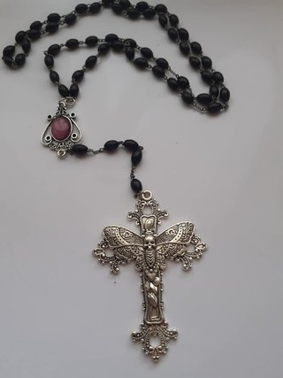 Collana Rosario Gothic Witch artigianale