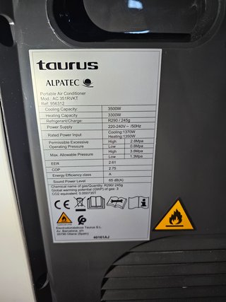 Taurus AC351 RVK Aire Acondicionado y Calor