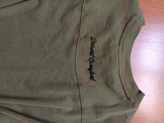 Camiseta verde con estampado FADED oversize M