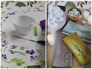 Motifs du jardin à broder