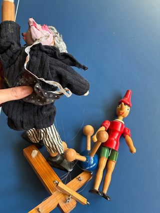 Marioneta antigua de Pinocho
