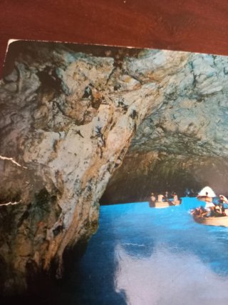 Cartolina vintage anni '70 Capri Grotta Azzurra