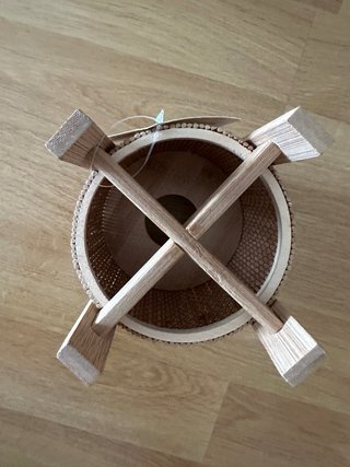 REBAJADO HOY! Base para lámpara de mimbre