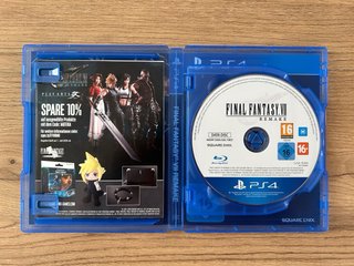 Final Fantasy VII Remake PS4