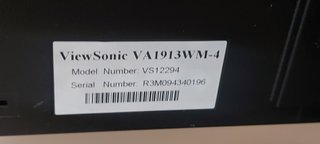 Monitor ViewSonic 19" vga panorámico