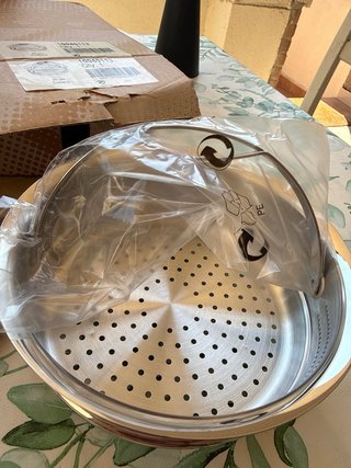 Cestillo vapor olla metálico