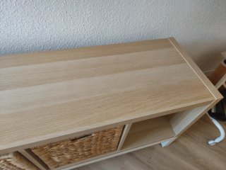 Estantería Kallax Ikea con base Roble Claro