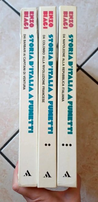 Biagi Storia d' Italia a Fumetti vintage Mondadori