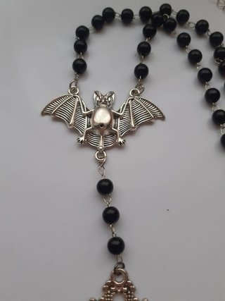Collana Rosario Gothic Vampire  Artigianale