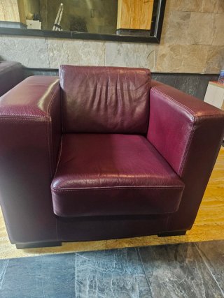 Sillón individual de piel