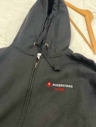 Sudadera Pokerstars Negra con Cremallera