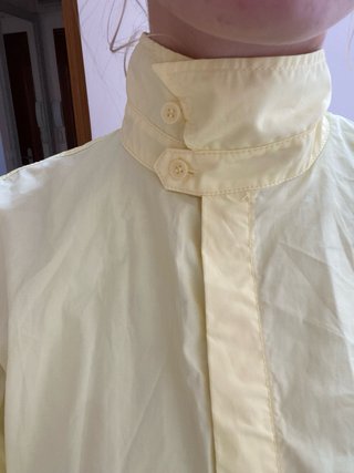 Camisa ZARA oversize amarilla pastel Talla S/M