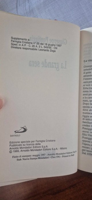 Libro "La grande sera" - Giuseppe Pontiggia