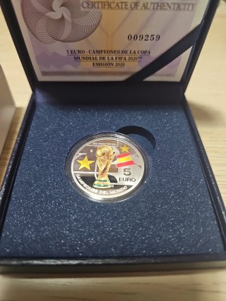 Moneda Plata Campeones Mundial FIFA 2026
