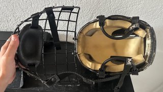Casco Hockey CCM con Rejilla Negro
