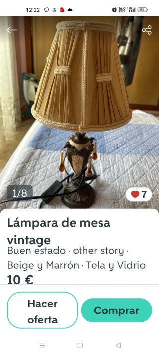 Lámpara de mesa vintage