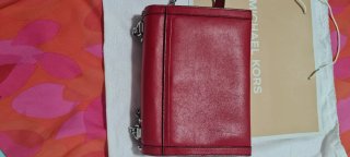 Bolso Michael Kors Rojo con Tachuelas