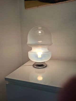 Lampada vintage vetro e metallo