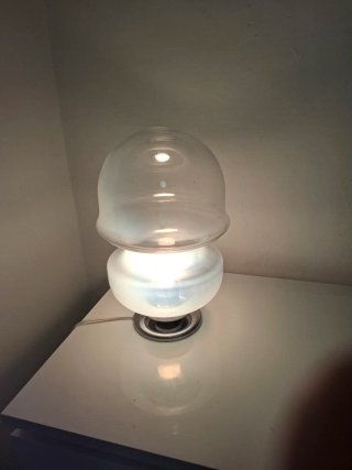 Lampada vintage vetro e metallo
