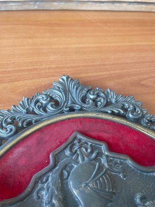 Scudo stemma medievale ornamentale vintage anni 50