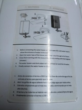 Termo Cointra 30L Blanco termostato regulable