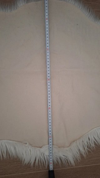 Alfombra Pelo Largo Blanca Estilo Piel