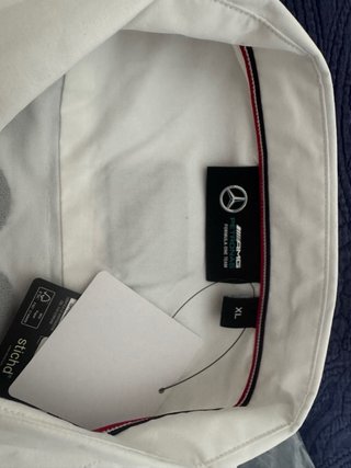 Camisa Oficial F1 Mercedes-AMG Petronas Blanca
