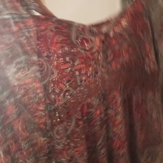 Vestido largo estampado otoño