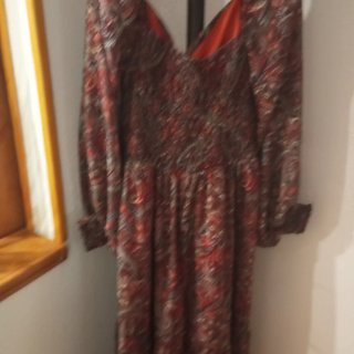 Vestido largo estampado otoño