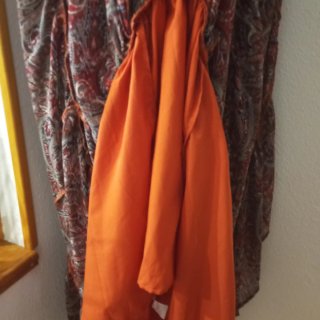 Vestido largo estampado otoño