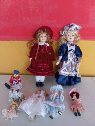 Muñecas de porcelana vintage