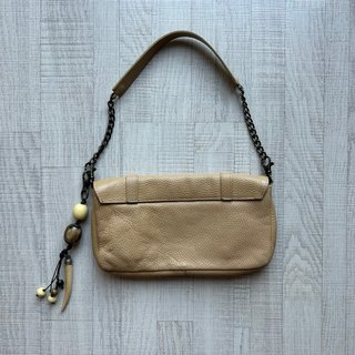 Bolso Camel Piel con Abalorios