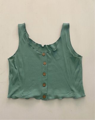 Conjunto falda y top mujer verde