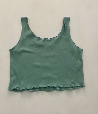 Conjunto falda y top mujer verde