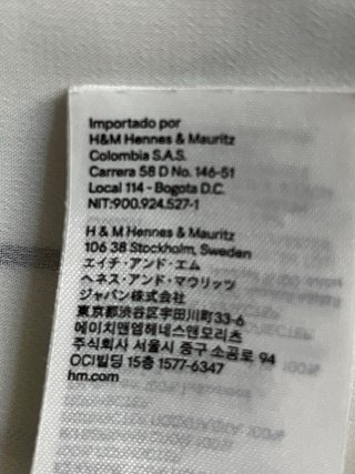 Tunica H&M maniche ampie righe