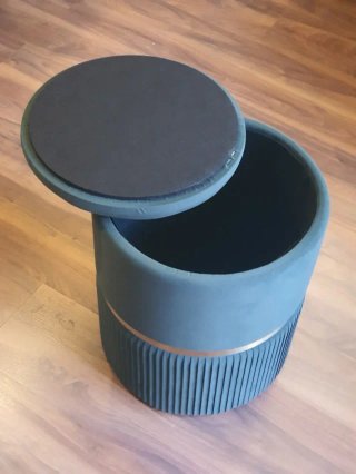 Puf Verde Terciopelo HOMCOM con Almacenaje - NUEVO