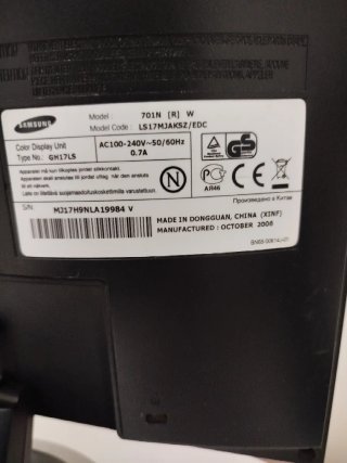 Pantalla Samsung SyncMaster 701n