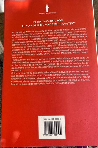 Libro el mandril de Madame Blavatsky